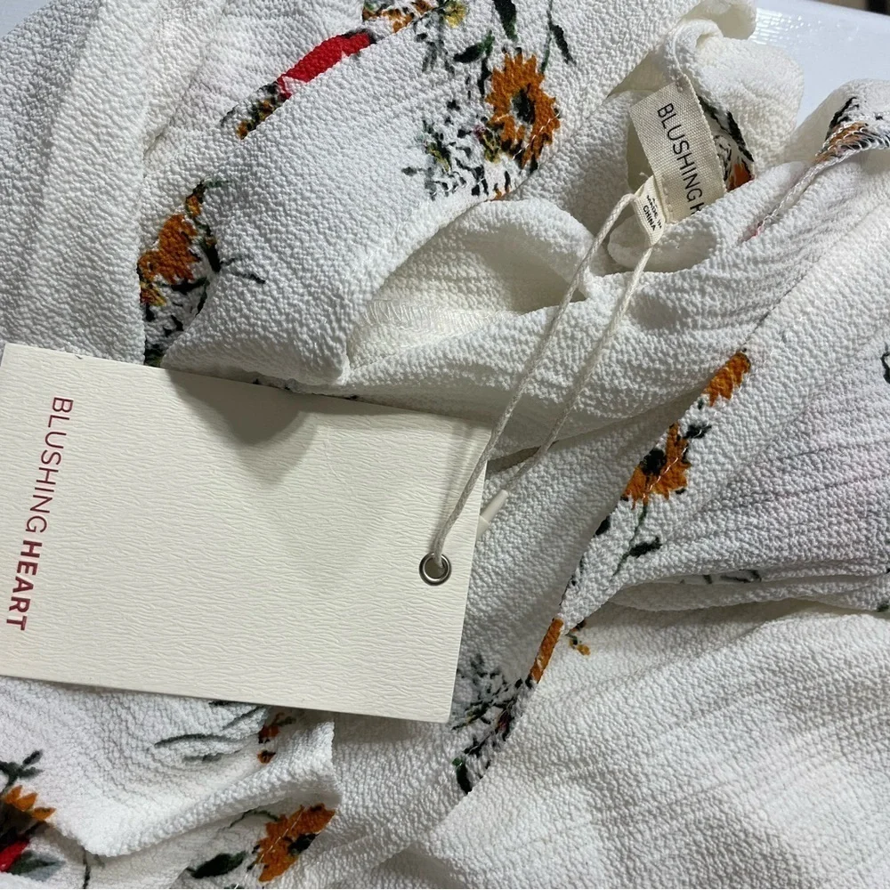 Blushing Heart Floral Ivory Duster - Picture 9 of 9